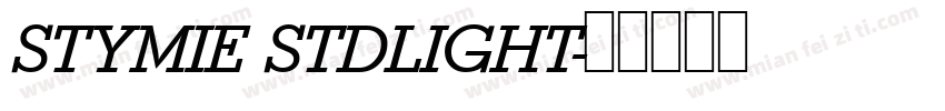 STYMIE STDLIGHT字体转换